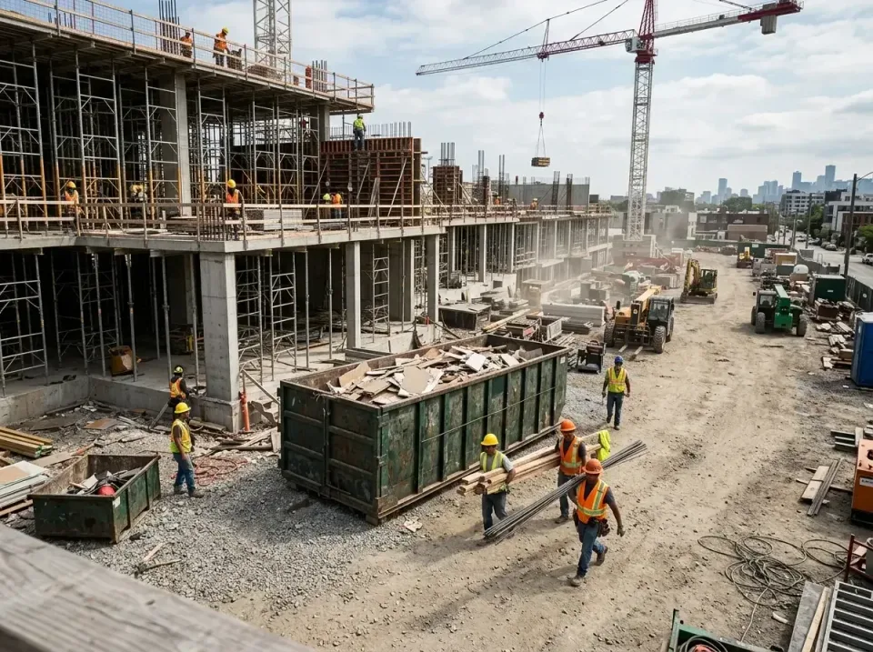 commercial-construction-site-w-002 — frequently asked questions, Low Cost Construction Dumpster Rental in Burkburnett, TX